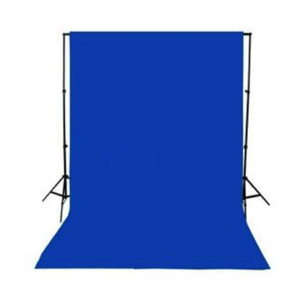 Backdrop Chroma Key Blue Cloth Screen 3m x 6m With Goal Posts