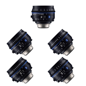 Zeiss Compact Prime CP.3 Lens Set 18mm, 25mm, 35mm, 50mm & 85mm